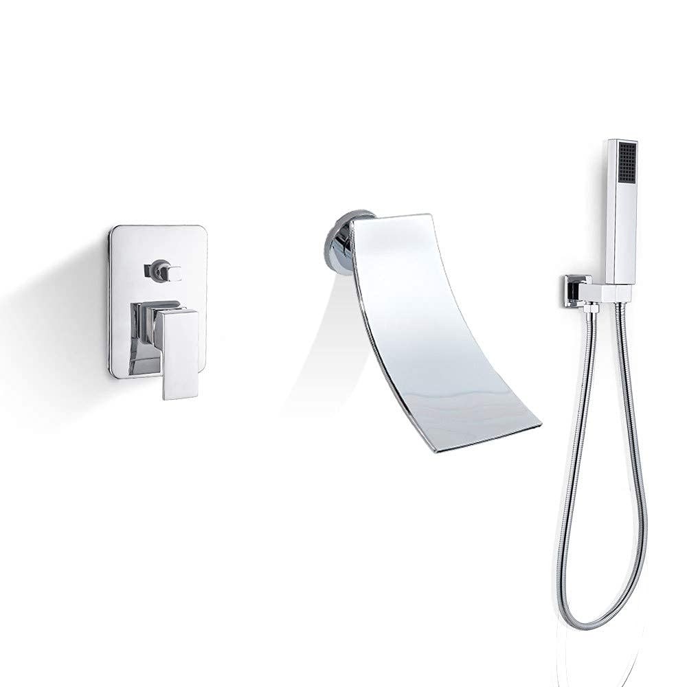 Robinet de baignoire noir mat de haute qualité avec manchette ergonomique LWX