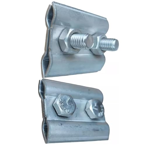 PAG Turbo GmbH® - Blitzschutz Blitzableiter Material, Tiefenerder, Φ8 Aluminium Draht, Halter, Klemmen, Verbinder (Parallelverbinder Edelstahl Art....