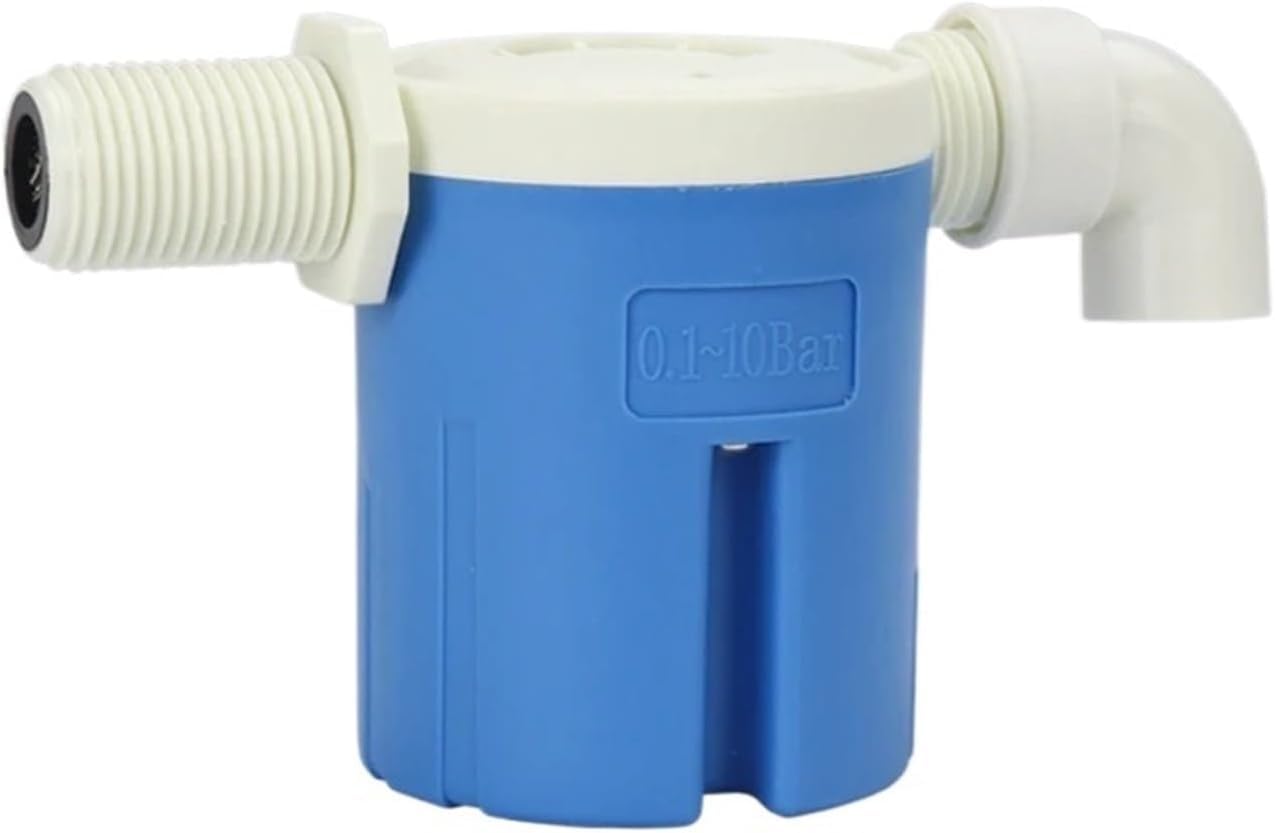 1/2'' Automatic Float Valve Water Level Control for Livestock Drinking Water Tank Toilet Swimming Pool Aquarium Automatic Irrigation (Side Inlet)