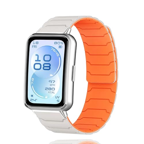 [AnnTec] For HUAWEI Band 11 / HUAWEI Band 11 Pro �o���h �����x���g �R���p�`�u�� �t�@�E�F�C�o���h �����o���h �ւ��x���g �V���R���� �}�O�l�b�g�N���X�v �X�|�[�c�o���h �h�� �ʋC�� �_�炩�� �X�}�[�g�E