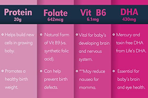 Baby Booster Creamy Strawberry Prenatal Vitamin Supplement And Protein Shake, Caffeine Free, All Natural, Vegetarian Dha, High Protein, Methyl Folate, B Vitamins, Great For Morning Sickness, 1 Lb #TOP4