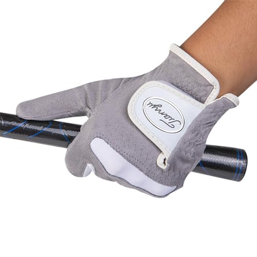 Gant de golf bleu gaucher résistant pour éviter de glisser pendant le swing