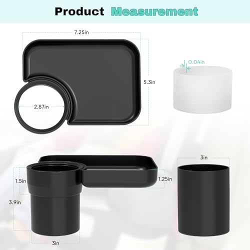 Car Seat Tray for Kids Travel, Convert Your Cup Holder to a Tray for Use with Car Seats, Booster, Stroller and Anywhere Have a Cup Holder, Toddler Road Trip Essentials for Snacks, Entertainment