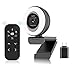 Produktbild Angetube HD Pro Webcam mit Licht, 1080P 60FPS Kamera PC 2X Digital Zoom Streaming Cam mit integriertem Dual-Stereo-Fernmikrofon und Sichtschutzabdeckung für Zoom/Skype/Teams/Webex, Mac Windows