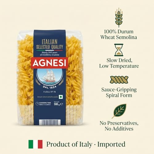 Image of Agnesi Fusilli Pasta, 500g, Product of Italy (Set of 2)