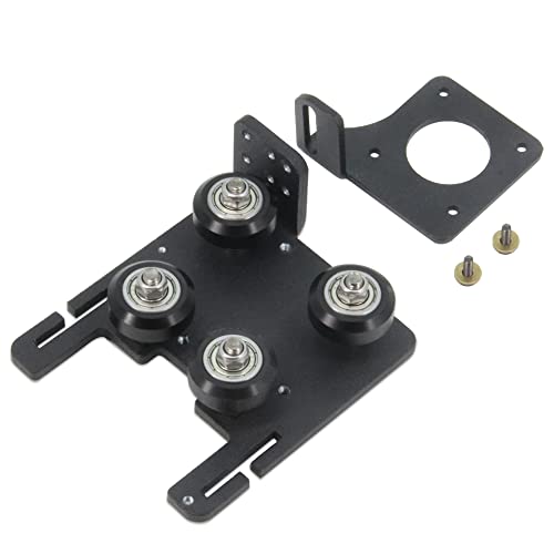 Zeberoxyz Upgrade Direct Drive Support Aluminiumplatte mit 4pcs Riemenscheiben mit Dual Gear Extruder mit Motor Kit Nur für Ender 6 (Doppelzahnrad-Extruder+Motor Kit)