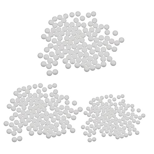 MonkeyJack 300 peças de bolas de isopor de 15 mm, 20 mm, 25 mm, artesanato 