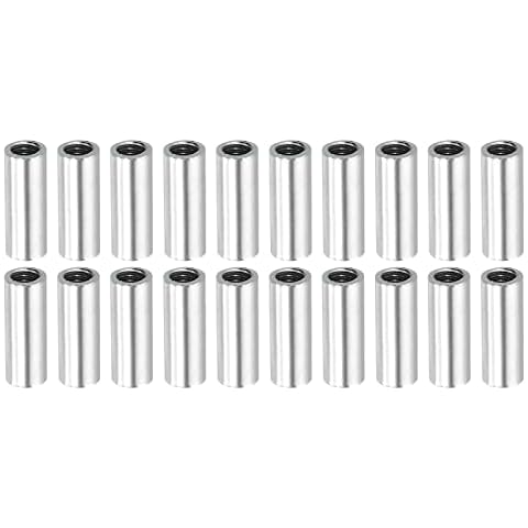 sourcing map M4x0.7mm Round Coupling Nut Pack of 20 Cover