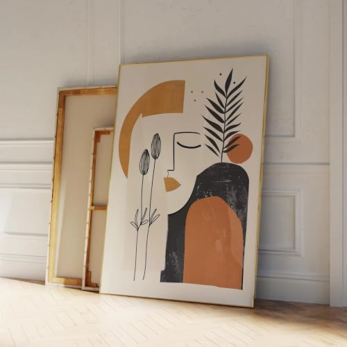 Póster abstracto botánico moderno de 40x50cm ideal para renovar tu sala de estar 4