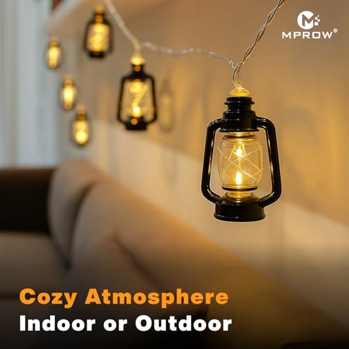 Image of MPROW Water Drop LED String Lights, 14 Warm White Fairy Lights, Plug-in Decorative Lights for Indoor Outdoor (Lantern Warm White, 3m, 14)