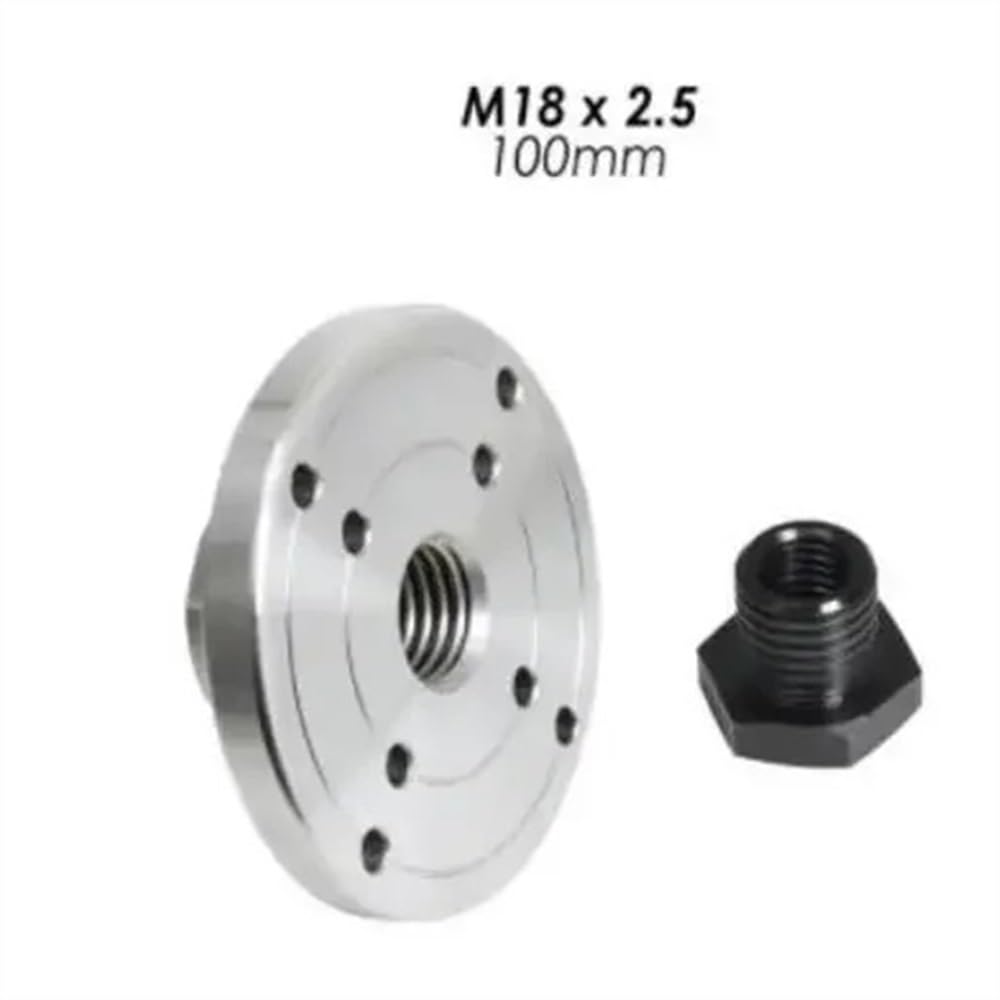 1 Satz Planscheibe für Holzdrehmaschinen, für M33 M18, 1 Zoll Gewindebohrfutter für Holzbearbeitungsdrehmaschinen, 2 Zoll, 3 Zoll, 4 Zoll, 6 Zoll Flansch-Planscheibe (M18 x 2,5–100 mm)