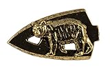 Creative Pewter Designs Gold Plated Broadhead with Black Bear Pin AG083