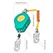 Self Retracting Lifeline, Fall Arrester Protection Device with Alloy Steel Hook Steel Wire Rope, 23ft Retractable Roofing Safety Equipment with Dual Swivels, Electrical Maintenance, 330lbs