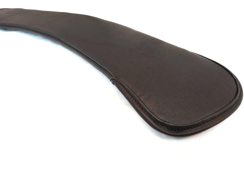 Nappa Leder Mondgurt Kurzgurt ARCO gepolstert Größe Schwarz 65 cm