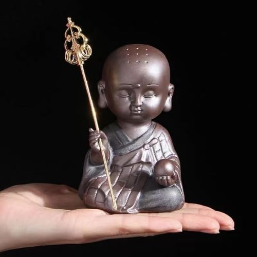 地蔵菩薩立像 ミニ 可愛い 仏像 地蔵 水子供養 お地蔵様 開運置物 風水 車内置物 茶寵 茶玩 (B) B