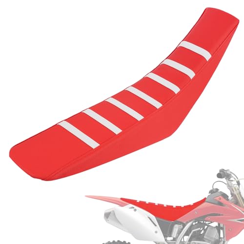 JFG バイク シートカバー 防水 高弾性 滑り防止 耐磨耗性 汎用 適用車種 CRF250L CRF300L KLX250 セロー250/225 XT250/225 など 汎用 オフロード オートバイ ユニバーサル ‐ レッド