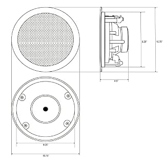 TIC Audio C8O8-8″ Lot de 2 enceintes de plafond/mural à 2 voies 8 ohms étanches pour intérieur Blanc - Les Beatles, Paul McCartney, John Lennon, RIngo Starr, George Harrison TIC Audio C8O8-8" Lot de 2 enceintes de plafond/mural à 2 voies 8 ohms étanches pour intérieur Blanc – Image 5