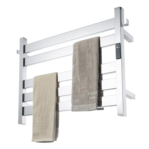 K&KALONZO Wall-Mounted Heated Towel Warmer with Timer