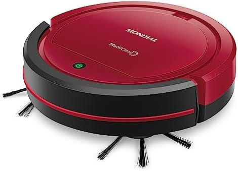 Robô Aspirador de Pó MultiClean, Mondial, Vermelho/Preto, 30W, Bi...