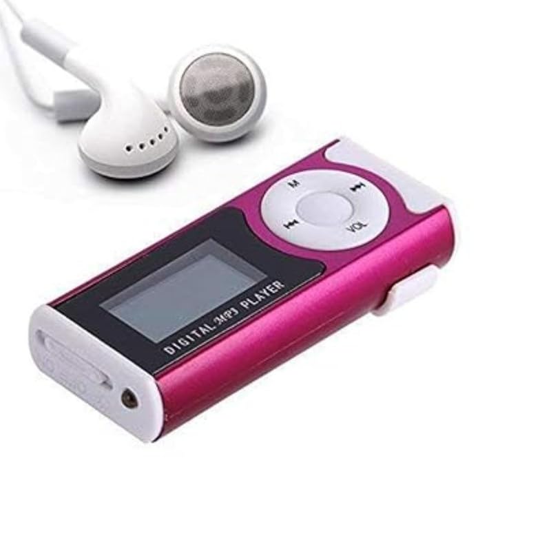 Drumstone 𝟏𝟎 𝐘𝐞𝐚𝐫𝐬 𝐖𝐚𝐫𝐫𝐚𝐧𝐭𝐲 - Updated Mini MP3withLEDTF Card Slot, Digital Display | Lightweight Musicfor Running, Kids, and-Card not Included