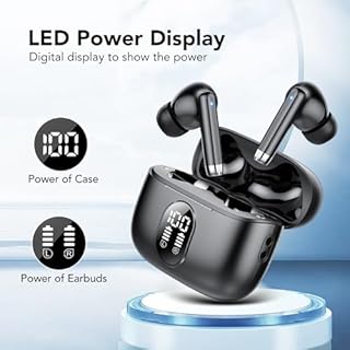 2026 Nuovo Cuffie Bluetooth, QXQ Auricolari Bluetooth 5.4 Hi-Fi Stereo con 4 ENC Mic, 40 Ore Mini Cuffiette Bluetooth Cancellazione Rumore Cuffie Wireless, Cuffie Senza Filo per Android/iOS, Nero Puro