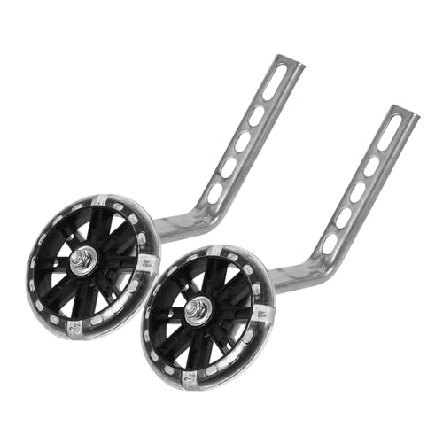 Ruedas de entrenamiento LED para bicicleta, estabilizadores de equilibrio, accesorios para principiantes, color negro miniatura 1