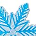 3D Snowflake Snowboarding Stomp Pad PVC Material Universal Accessory Anti Slip for Winter Sports Lightweight Sturdy, Blue