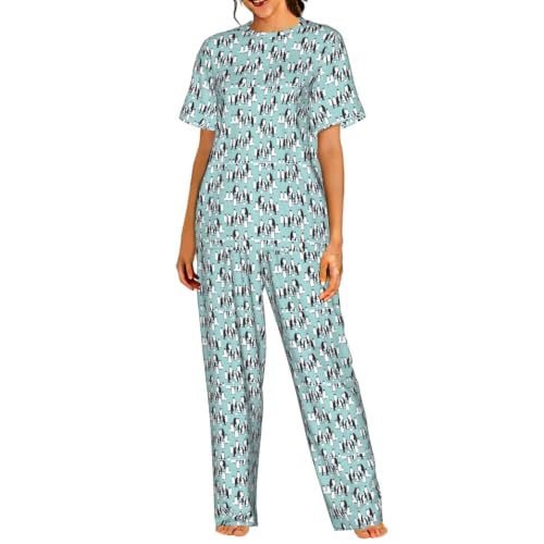 Pyjama manches courtes femme anti-transpiration pour des nuits fraîches