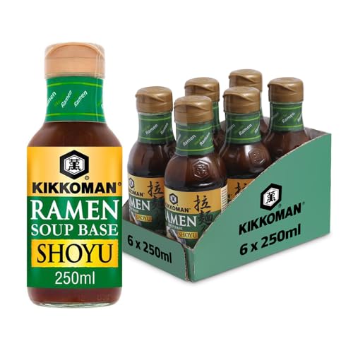 Kikkoman Ramen Soup Base Shoyu (Soy Flavour) 250ml (Pack of 6)