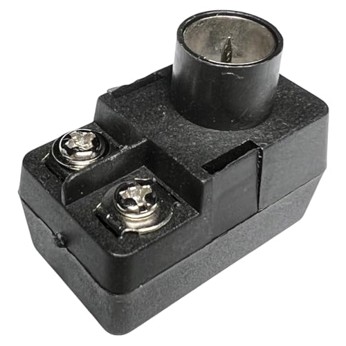 CESS F-Type Balun 300-75 ohm TV Connector Antenna Matching Transformer - F 300/75 ohm Plug (2 Pack)