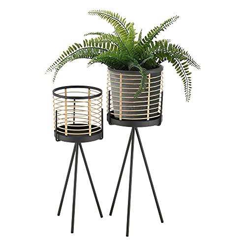 [en.casa] Pflanzständer Lasne 2er Set Blumentopfständer-Set...