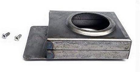 Single Box Hole Lockbox Weldable Steel Gate Doors 3 1/2 (H) x 4 1/2 (W) x 1 1/4" (D) Part #: 49452, unpainted