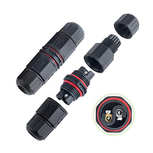 Wasserdichte Abzweigdose, 2-polig, Outdoor-Kabelverbinder, gerade Form Cover