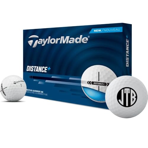 Taylormade Distance+ Monogrammed Golf Balls - 2025 Model