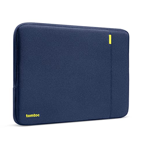 tomtoc 360°保護 15.6 16インチ パソコンケース 15.6-16型 Dell NEC Lavie 富士通 ASUS HP dynabook Lenovo対応 全方位耐衝撃 ノートPCケース スリーブ ラップトップインナーバッグ 軽量 撥水加工 ネイビーの商品画像（Amazon）