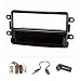 Produktbild tomzz Audio 2409-004 Radioblende Set kompatibel mit Dacia Lodgy Dokker Duster Sandero ab Bj.2012 Renault Captur ab Bj.2013 Piano Lack schwarz mit Radioadapter ISO Fakra Antennenadapter DIN ISO