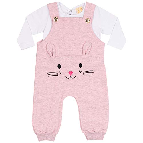 Jardineira Bebê Menina e Blusa Branca (P)