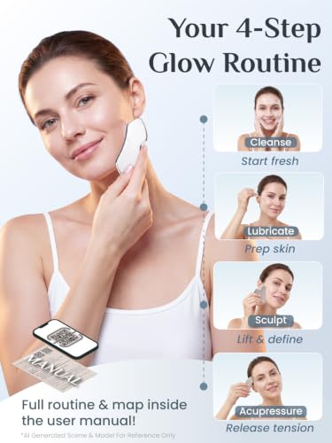 Image of 2PCS Rena Chris Gua Sha Facial Tools, Stainless Steel Guasha Tool- Silver