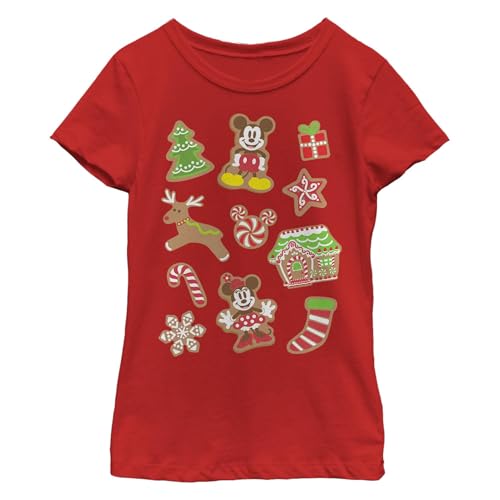 Disney Characters Gingerbread Mouses Girl's Solid Crew Tee - Main Image