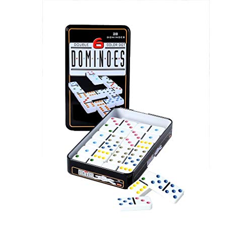 Engelhart Juego de Dominó Doble 6 en Caja Metálica miniatura 1