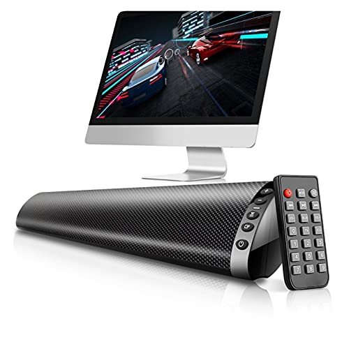 Altoparlante Bluetooth Senza Fili della Colonna da 20W TV Soundbar Sound Bar Home Theater Music Stereo Stereo Support USB 3. Fibra da 5 mm per PC TV