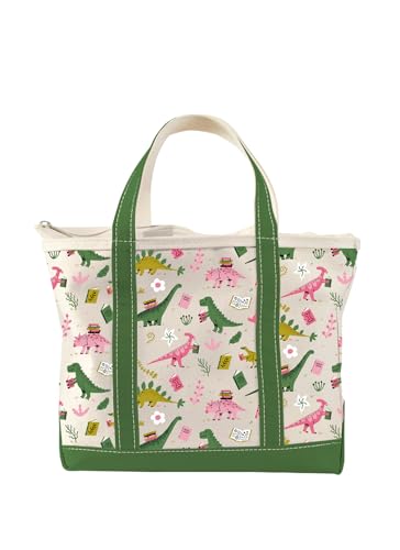 Bolso Tote con cremallera dinosaurios Prehistoric Reads miniatura 1