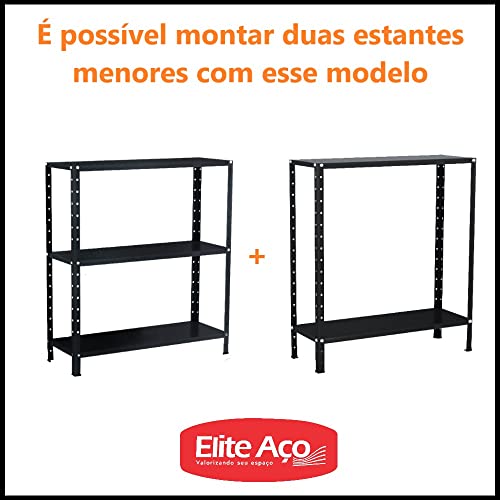 Estante 5 Prateleiras Aço Livros Quarto Cozinha Fer EAF005