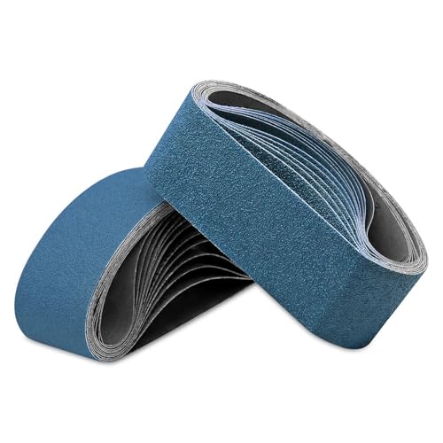3x18 inch sanding belts 20 packs belt sander paper 406080120150240400 assorted grits abrasive belts for belt sander aluminum oxide sanding belts 3x18 inch