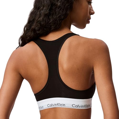 Calvin Klein Sujetador Bralette elástico, Negro (Black), M - imagen 5