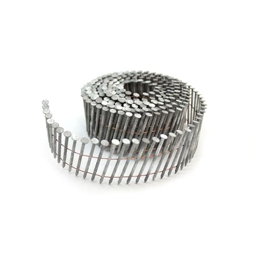 Freeman 15° 1-3/4" Wire Collated Galvanized Ring Shank Coil Siding Nails – 3,600 Count – For Siding, Wall Sheathing, and Cedar Shingles by Freeman - Used condition - US$37.96