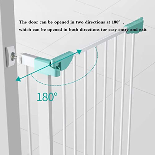 Porte de sécurité métal pour bébé et escalier barrière à pression auto-ferme