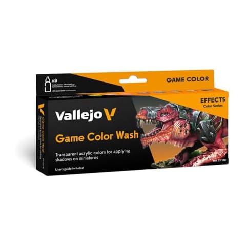 Vallejo - Game Color Wash Set | Set for Modeling Acrylic Paints | 8 bottles x 18 ml (0.60 fl.oz.) Cover