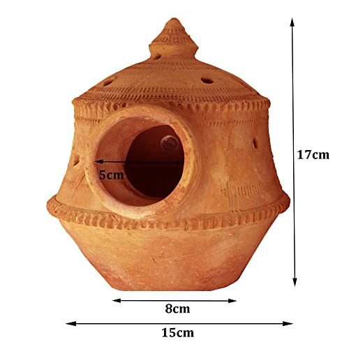 Image of KraftsKala Bird Nest with Two Whistles, Exciting Fun Water Whistles Mimics Bird Sounds for Balcony, Hanging Cage, Breeding Box for Sparrows, Budgies, Love Birds, Finches, Parakeets