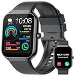 Jugeman – Smartwatch Herren Damen, 1.96" Fitnessuhr Pulsuhr Schlafmoni